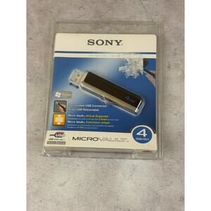 USM4GJ - SONY - USB 2.0 FLASH DRIVE - MICROVAULT - 4GB NEW SEALED